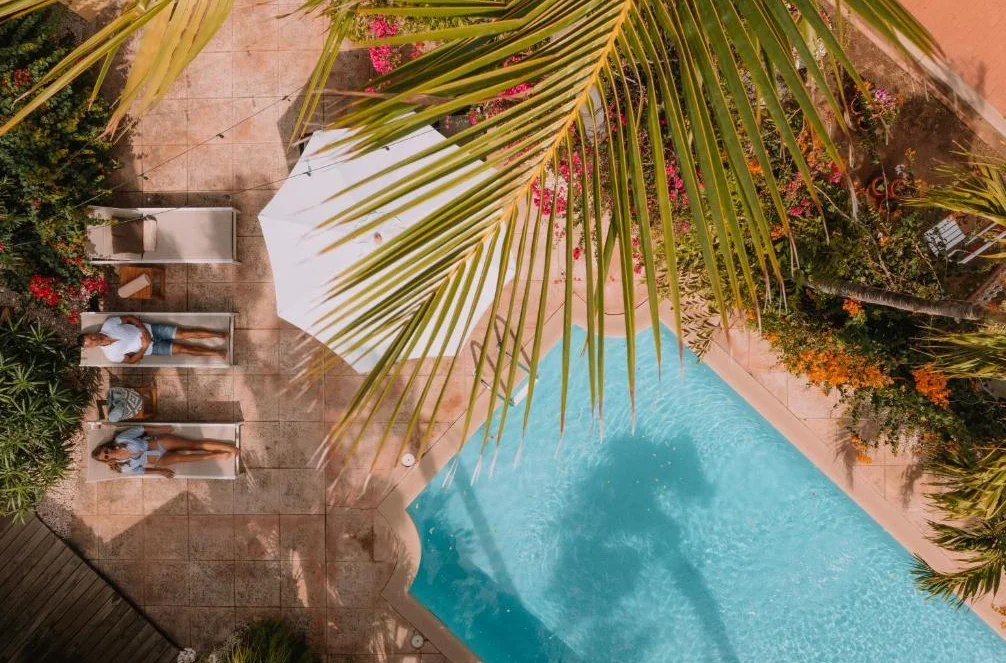 Paradera Park Aruba | zwembad drone foto